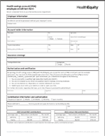 HSA Enrollment and Payroll form
